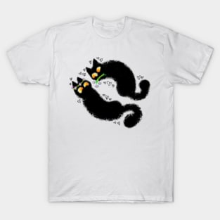Love Bird Cats 2 MS paint T-Shirt